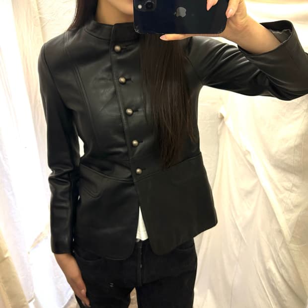 Pierre cardin 레더자켓