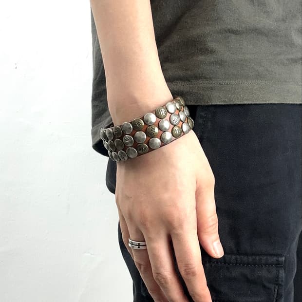 Armani Exchange Studded Leather Bracelet