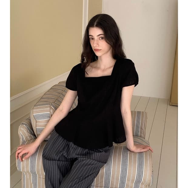 리리수 반팔 블라우스 lilisu blouse 