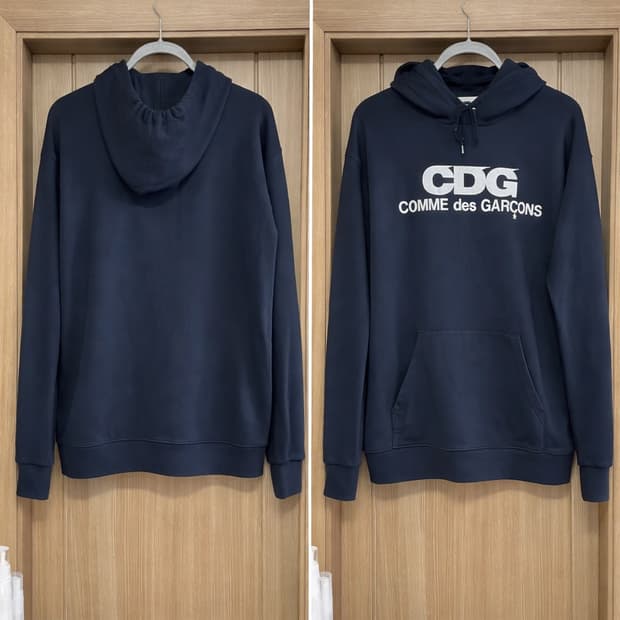 [CDG] HOODED SWEATSHIRT - Navy