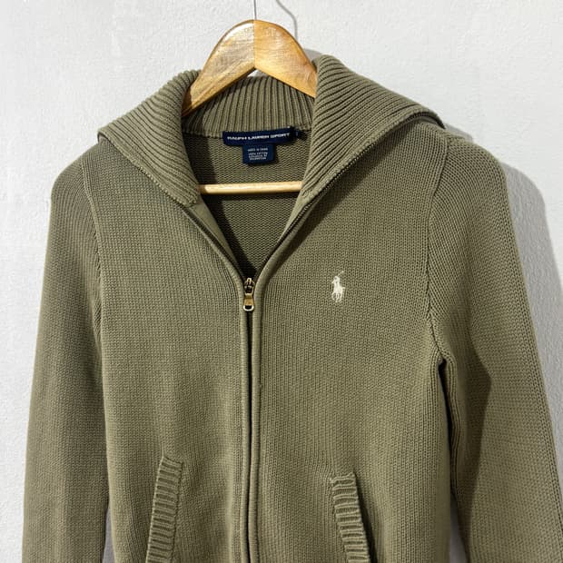 폴로  니트 세라 집업