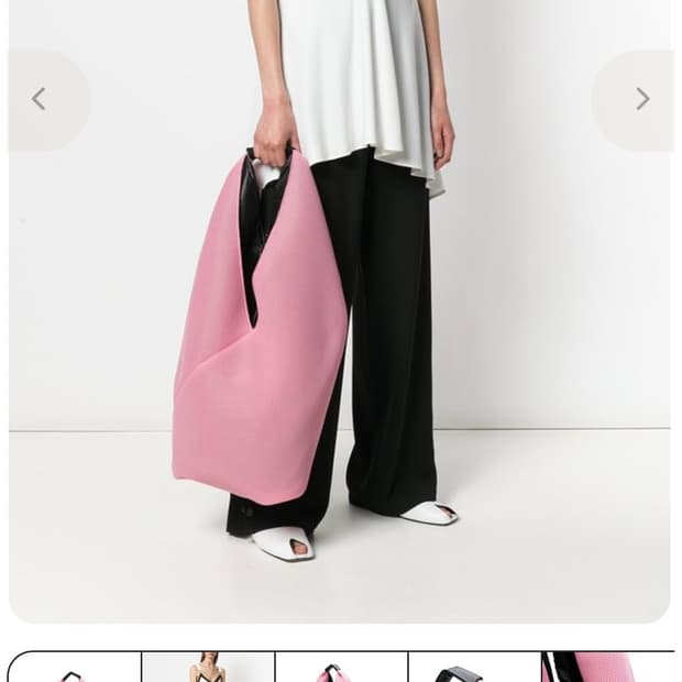 메종마르지엘라 MM6 메쉬 토트백 베이비핑크 