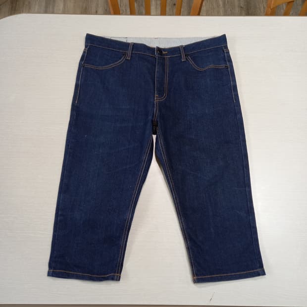 36 FEPL JEANS 스판 데님반바지 진청 36-446