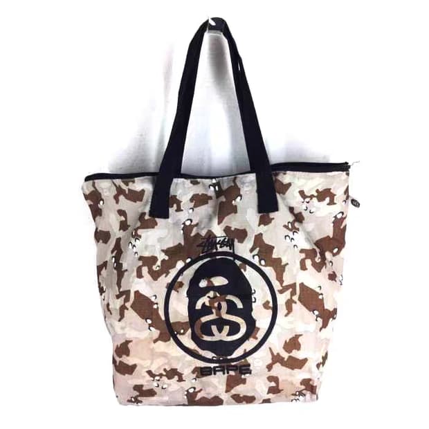 (수수료판매자부담)베이프x스투시 잡지부록 숄더백 토드백 가방