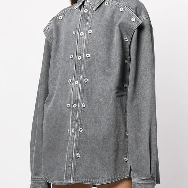 Y/project 와이프로젝트 패널 데님셔츠 스커트