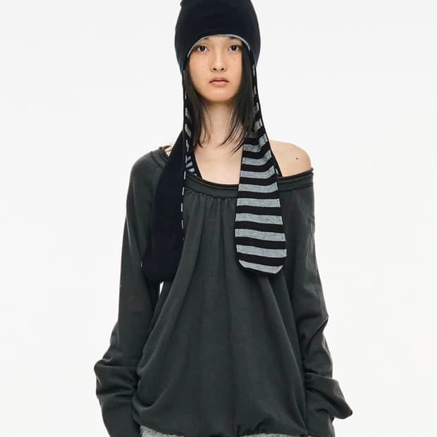 세릭 cerric 라운드 햄스트링 탑 차콜