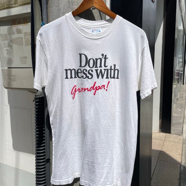 헤인즈 90‘s USA vtg 유머 티셔츠