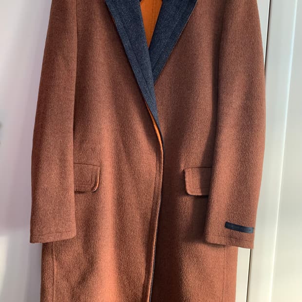 시스템 모직코트