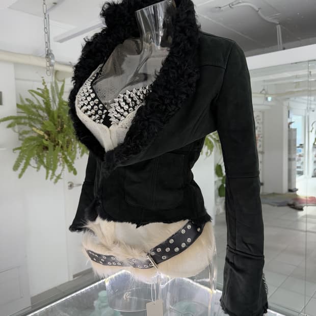 real leather shearling jacket