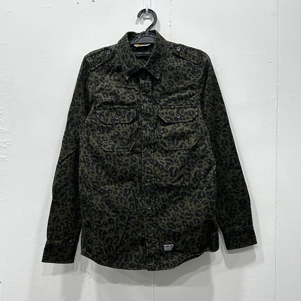 칼하트 wip 어드벤쳐 카모플라쥬 셔츠 xs