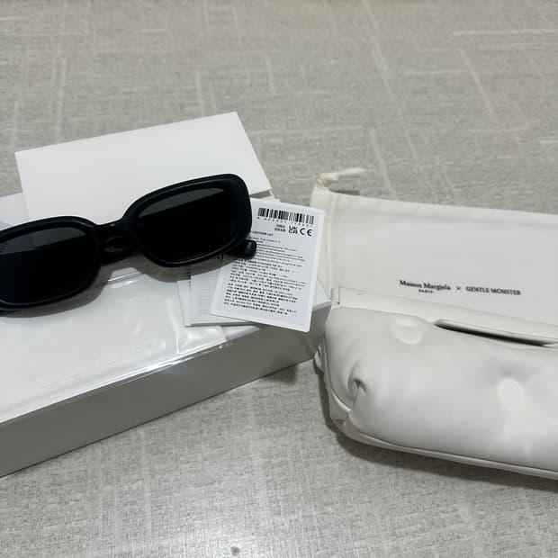 젠틀몬스터x메종 마르지엘라 레더 mm106 선글라스