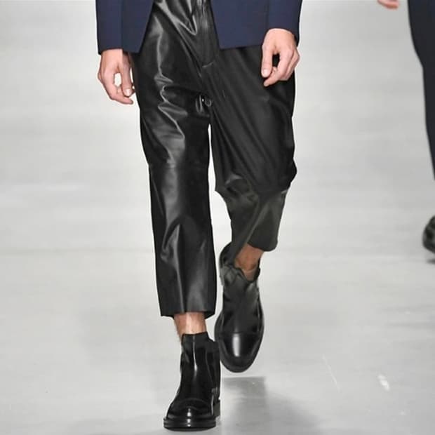 준지 런웨이 컬렉션 홍창 레더부츠  285