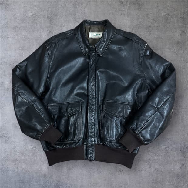 USA made)엘엘빈(llbean) A-2 레더자켓 44