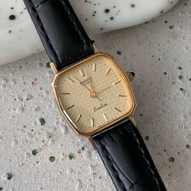 Seiko 세이코 exceline 엑셀린 쿼츠 골드