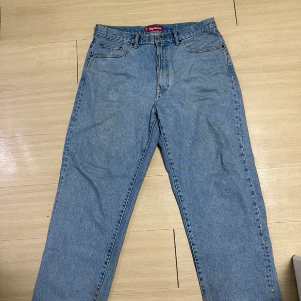 [36] 슈프림 25ss 배기진 중청/워시드 인디고 🧌