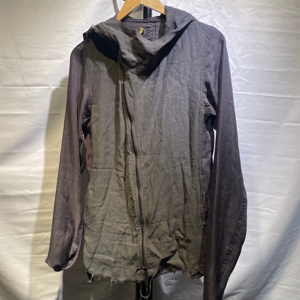 Siva asymetric hoodie zip-up