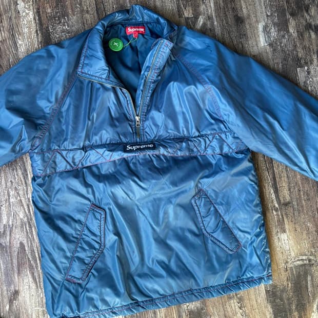 슈프림 콘트라스트 스티치 풀오버 자켓