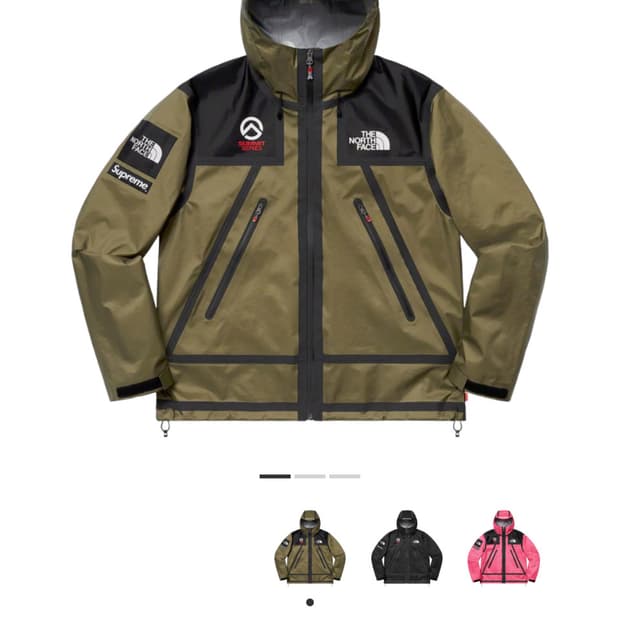 [XL]슈프림 노스페이스 서밋 시리즈 심자켓 올리브 -21SS