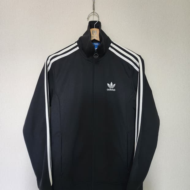아디다스 블랙 삼선 트랙탑