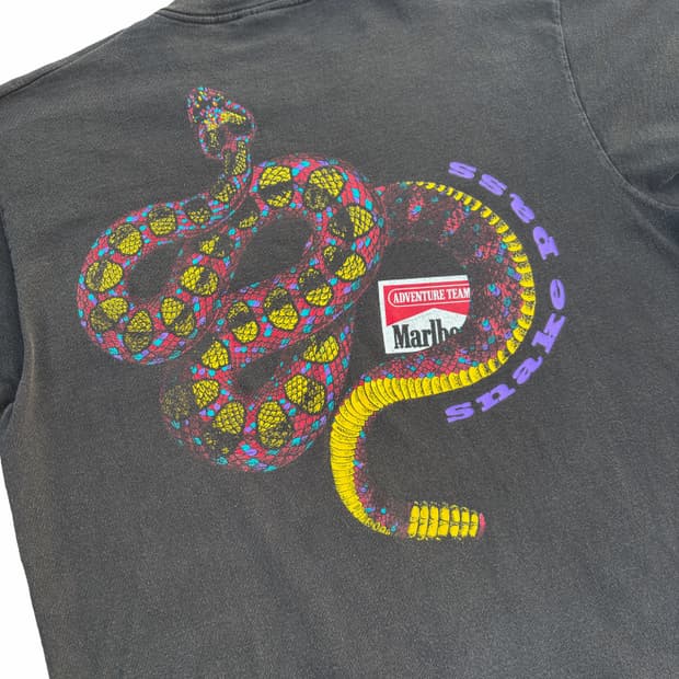 90s Marlboro Snake Pass 반팔 티셔츠