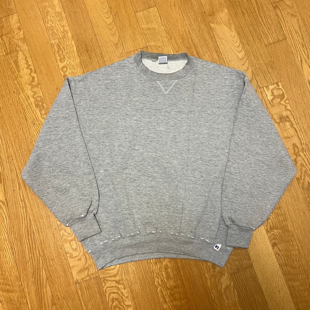 [XL] 90s USA 러셀 크루넥 그레이