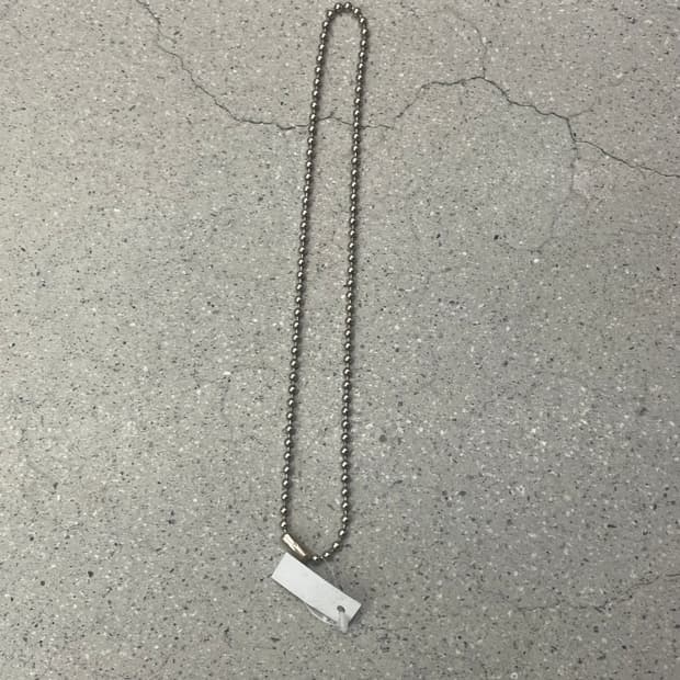 솔로이스트 볼 체인 네크리스 실버