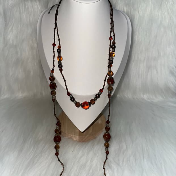 빈티지 오리엔탈 레이어드 목걸이