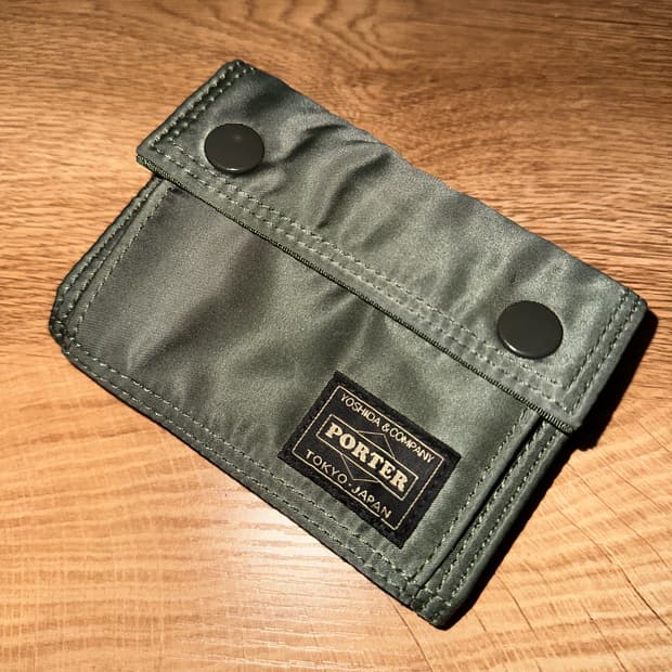 포터 탱커 포켓 월렛 M 세이지 그린