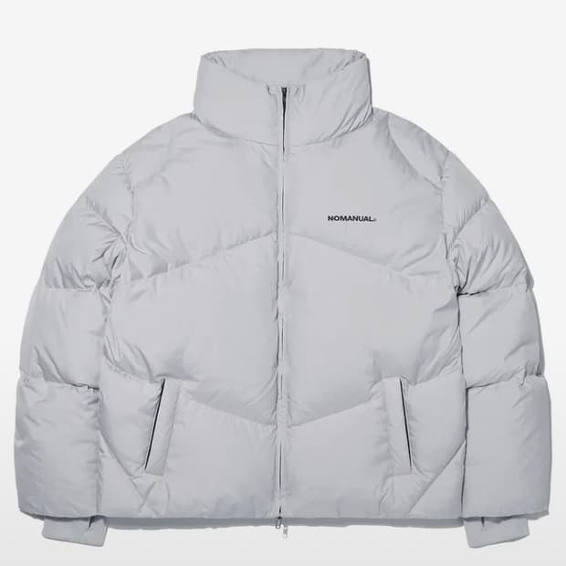 노매뉴얼 패딩 매트그레이 M사이즈