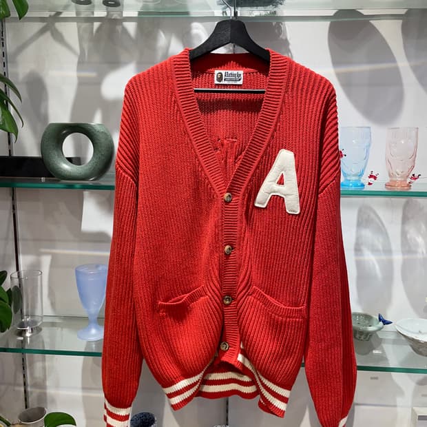 베이프 college cardigan