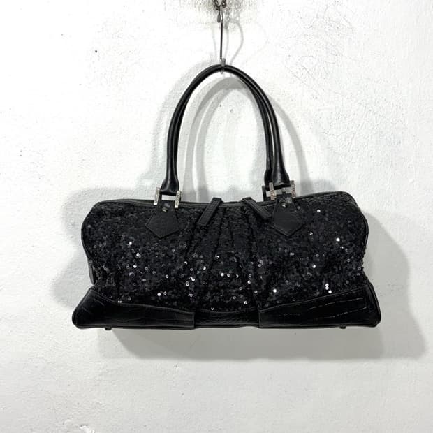 SPECCHIO Sequin Boston Bag 