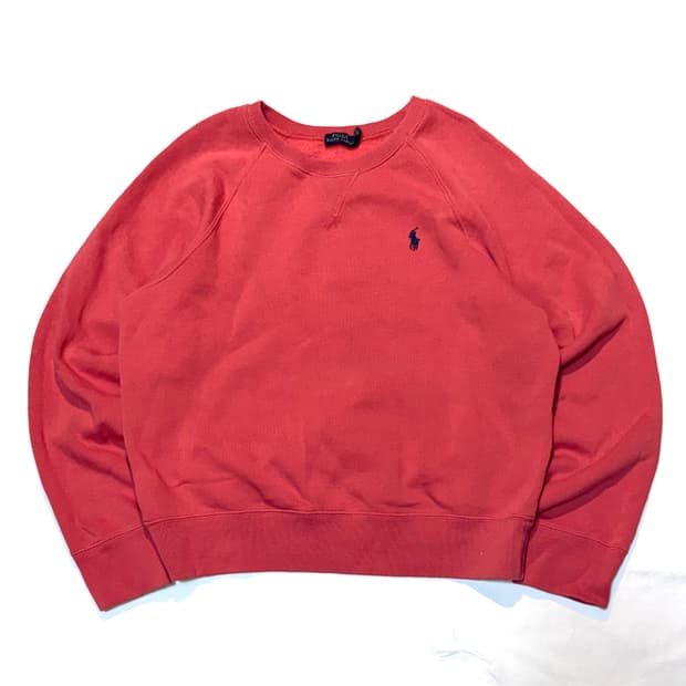 폴로 랄프로렌 맨투맨 스웻셔츠 오렌지 레드