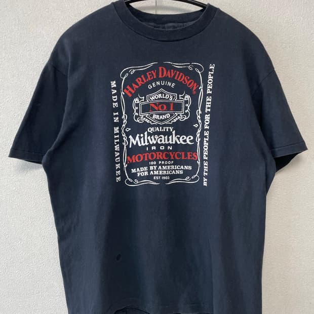 90s harley davidson 잭다니엘 티셔츠