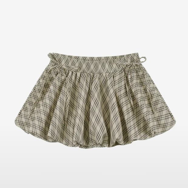 카시코 버블체크스커트