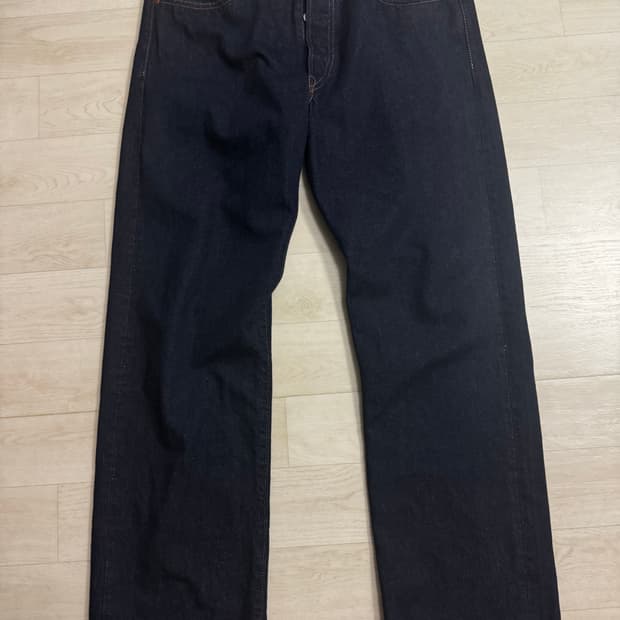 RRL 스트레이트핏 원스 워시 셀비지 진 36x32