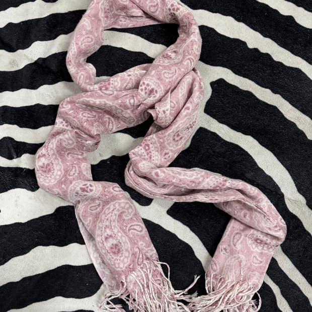 핑크 페이즐리 목도리 머플러 히메갸루 페어리