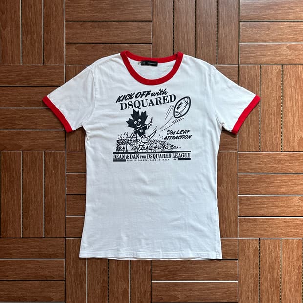 Dsquared2 printing ringer 1/2 tee
