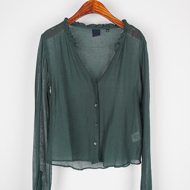 ASPESI ruffle collar cardigan