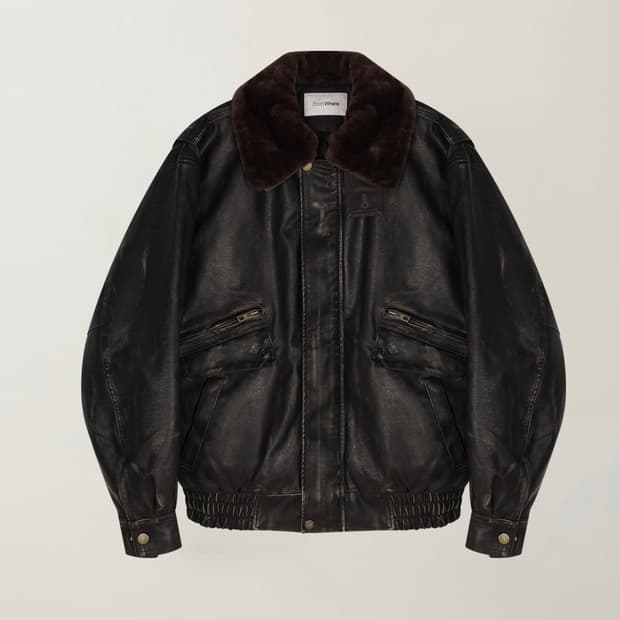 프롬웨얼 Oversized Washed Bomber Jacket