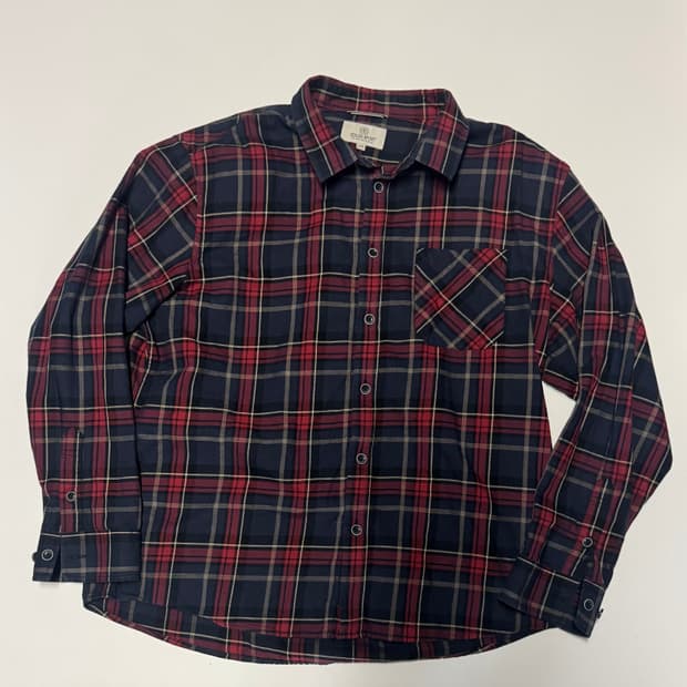 코오롱스포츠 2020년도 오버핏 빈티지 체크 셔츠 2XL