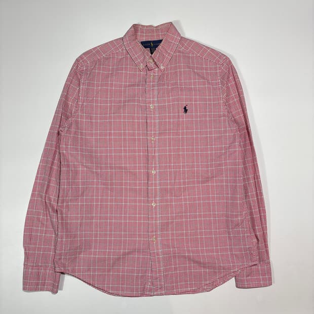 폴로랄프로렌 레드 체크 셔츠