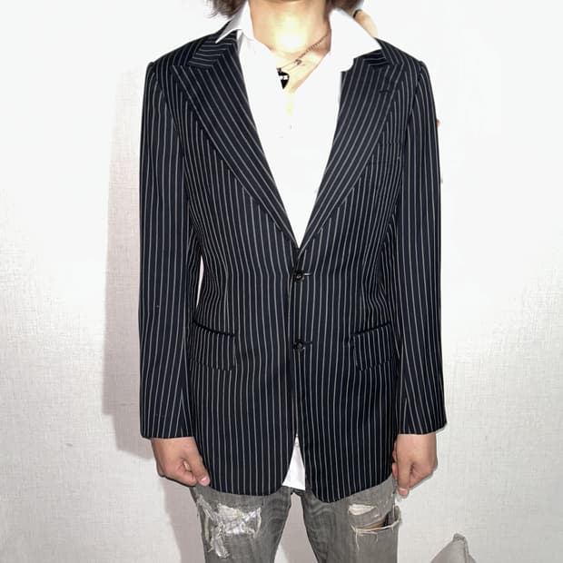 Gucci 00's Pin Striped Blazer