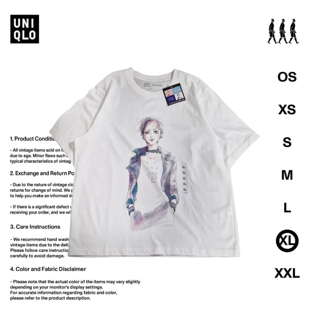 나나 X 유니클로 유티 티셔츠 XL사이즈