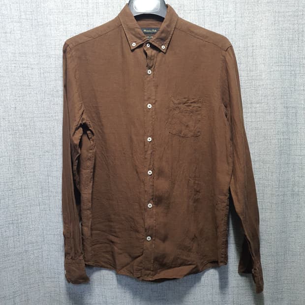 마시모두띠 린넨 카라 긴팔 셔츠 