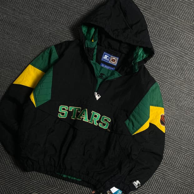 90s 스타터 NHL 박시핏 아노락 빅로고 자켓y 5616