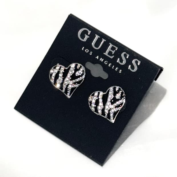 게스 갸루 지브라 큐빅 이어링