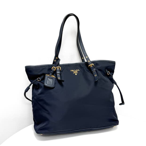 프라다 나일론 사피아노 트리밍 쇼퍼백