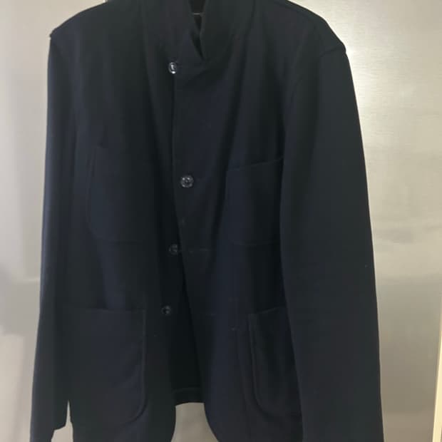 엔가 울 베드포드자켓 다크네이비 S