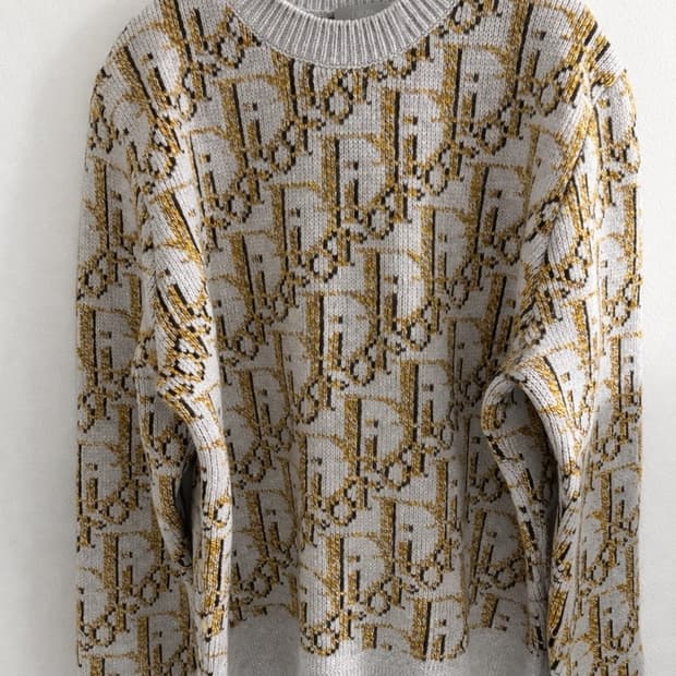 디올 오블리크 자카드 니트 L사이즈 정품