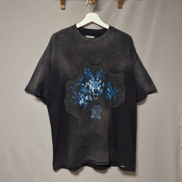 카미야 wolf distressed 티셔츠